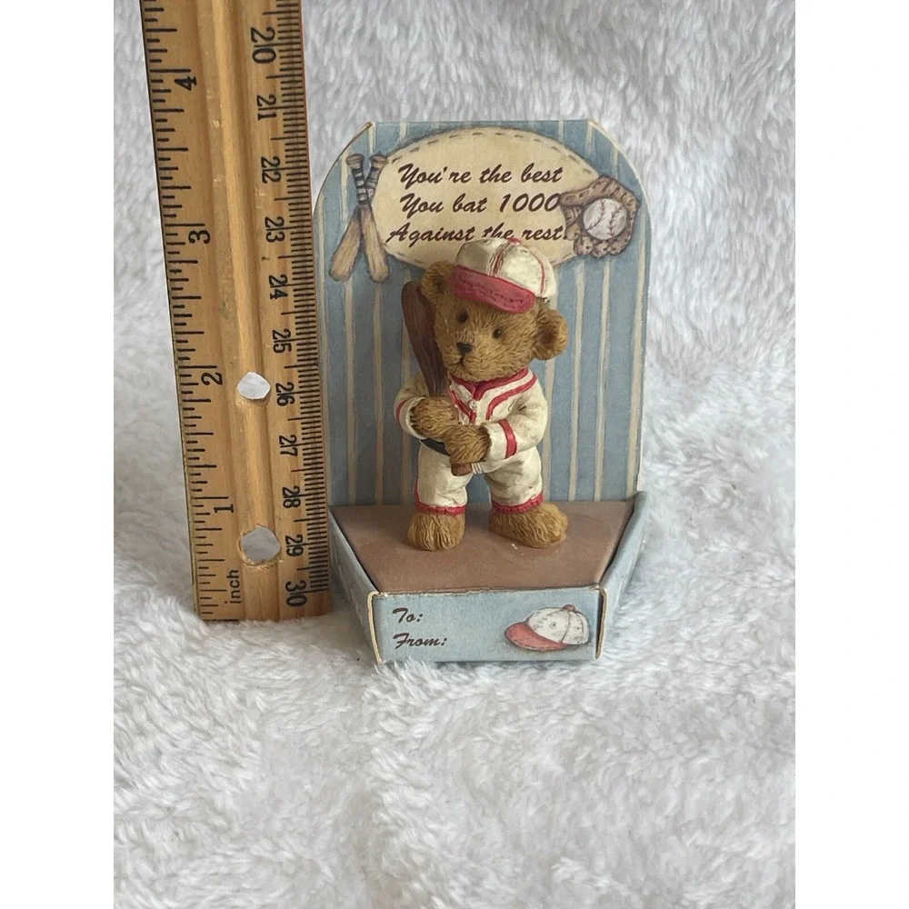 Collectible Baseball Bear Figurine‎ You're The Best, Bat 1000, Desk Decor